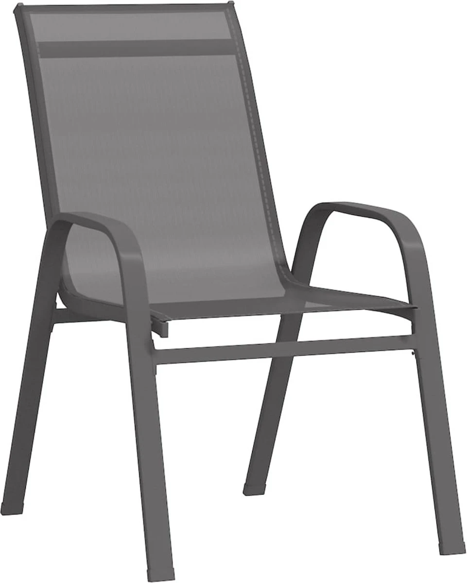 VidaXL 5-delige Tuinset Grijs En Zwart 5 VidaXL 5-delige Tuinset Grijs En Zwart - Afbeelding 5