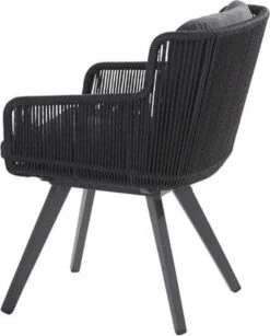 4 Seasons Outdoor 4SO Armstoel Flores Anthracite - 1 Stuk -Optimaal Tuinmeubel Winkel 964x1200