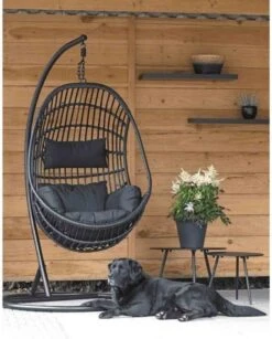 Hangstoel Sturdy Frame Zwart -Optimaal Tuinmeubel Winkel 966x1200