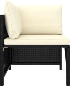 VidaXL 4-delige Loungeset Met Kussens Poly Rattan Zwart 23 VidaXL 4-delige Loungeset Met Kussens Poly Rattan Zwart -Optimaal Tuinmeubel Winkel 979x1200