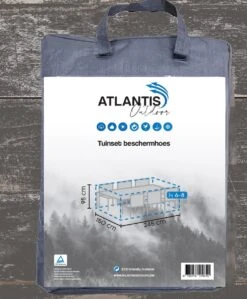 Weersbestendige Beschermhoes Tuinset | 245 X 150 X 95 Cm | Premium | Waterproof | TÜV Rheinland Gecertificeerd | Hoes Voor Tuin | Waterdicht | Solution Dyed (verkleuring Onmogelijk) | Grijs / Antraciet -Optimaal Tuinmeubel Winkel 992x1200 2