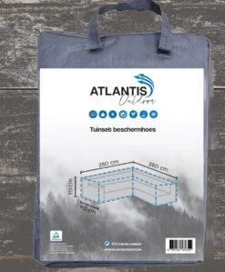 Weersbestendige Beschermhoes Voor Hoekbank | 250/90 X 250/90 X 70 Cm (L-vorm) - Tuinbank / L-Vorm -Waterdicht - Grijs -Optimaal Tuinmeubel Winkel 992x1200 4