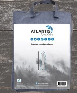 Weersbestendige Parasolhoes - Rond & Vierkant - Max. 3 X 3 M - Grijs / Antraciet - Stokparasol -Optimaal Tuinmeubel Winkel 992x1200 8